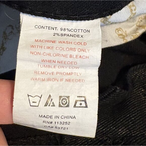 Apple Bottoms Women's Low-Rise Black Denim Jeans Size 12 Y2k Skinny - Picture 6 of 10